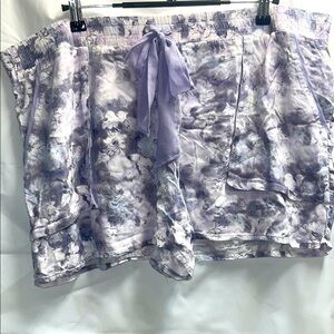 Simply Vera Vera Wang Gray and Lilac Shorts-XL